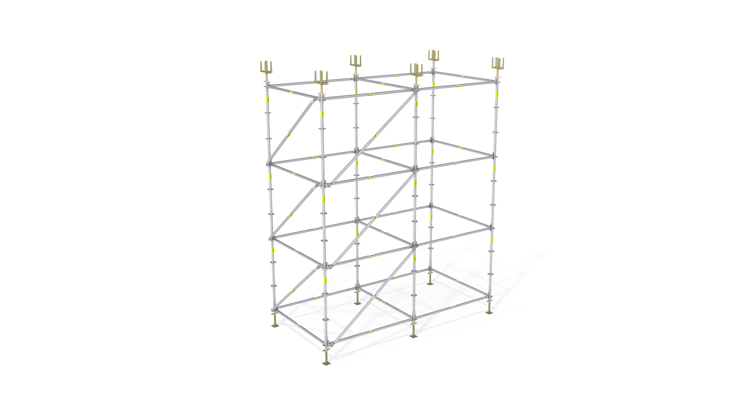 Malgutasun eta egonkortasun handiko aldamioa. Fatxaden era guztietako  geometrietara ezin hobeto moldatu daiteke, azkar eta erabat seguru. Produktu egiaztatua.