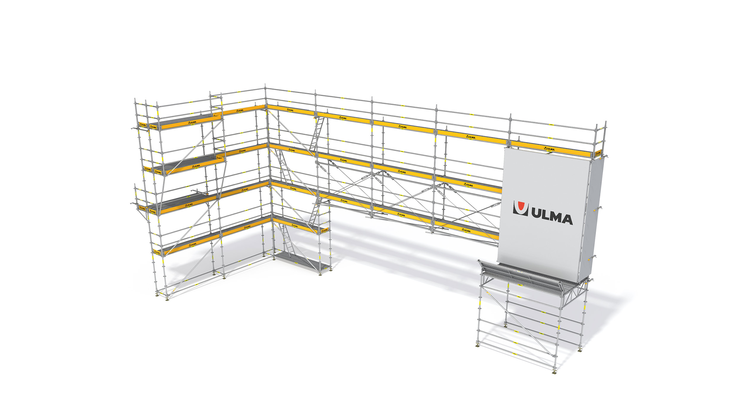 Malgutasun eta egonkortasun handiko aldamioa. Fatxaden era guztietako  geometrietara ezin hobeto moldatu daiteke, azkar eta erabat seguru. Produktu egiaztatua.