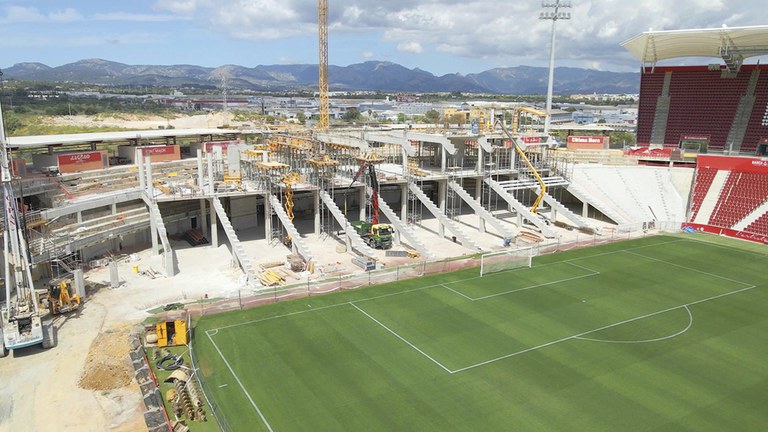 Son Moix estadioaren birmoldaketa Mallorcan