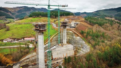 Materiala ahalik eta gehien berrerabiltzea eta gauzatze epea murriztea Zumelegiko biaduktuan